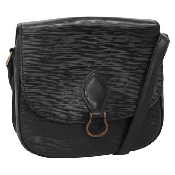 LOUIS VUITTON Epi Saint Cloud GM Shoulder Bag Black Noir M52192 - Picture 1 of 16